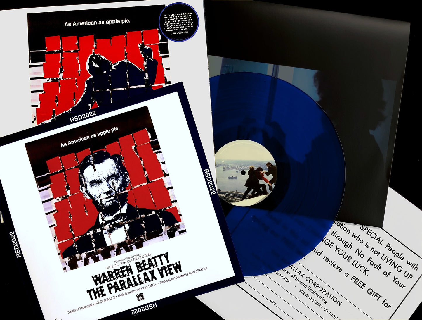 Arcade Sound - Michael Small - The Parallax View: OST - Col. LP (RSD) front cover