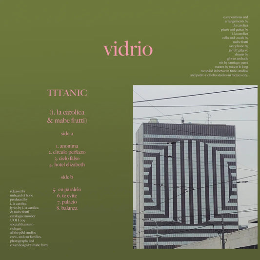 Arcade Sound - Titanic - Vidrio front cover