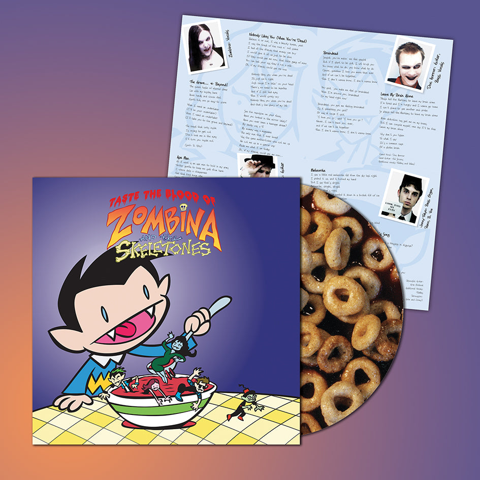Arcade Sound - Zombina & The Skeletones - Taste The Blood Of Zombina - LP Picture Disc front cover