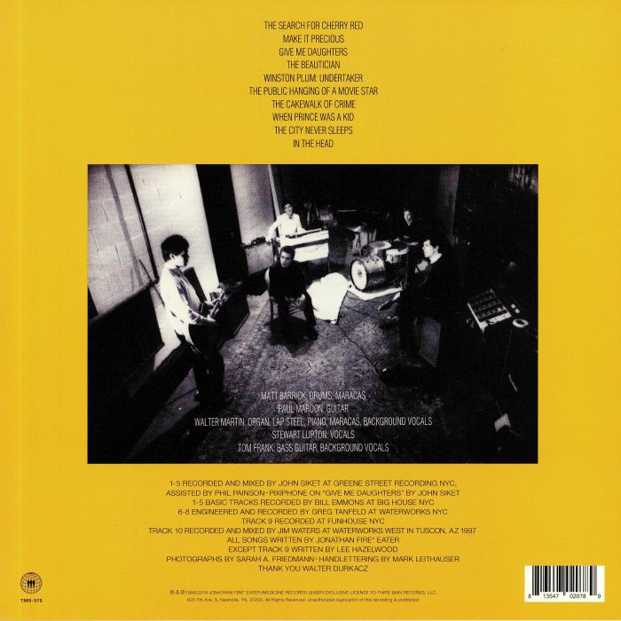 Jonathan Fire Eater: Tremble Under Boom Lights - LP (PLUM VINYL)