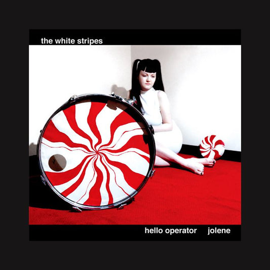 Arcade Sound - White Stripes - Hello Operator 7" front cover