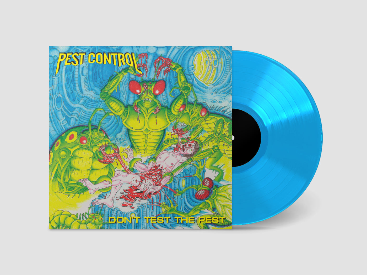 Arcade Sound - Pest Control - Don't Test The Pest - Blue LP front cover