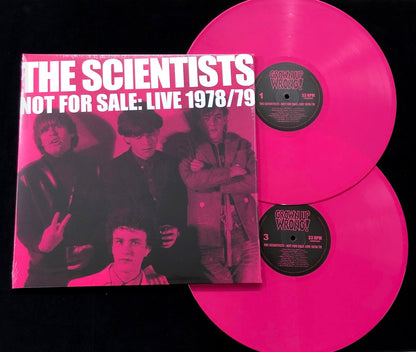 Arcade Sound - THE SCIENTISTS: 'Not For Sale' Live "78 / "79 - (2LP PINK VINYL / CD) front cover