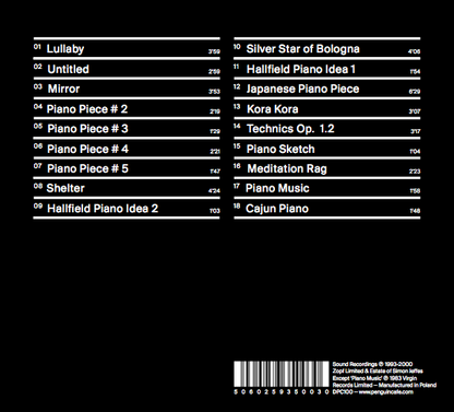 Arcade Sound - Simon Jeffes - Piano Music CD front cover