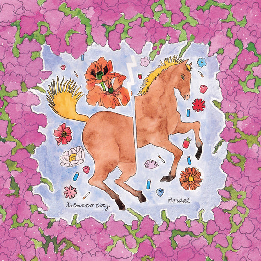 Arcade Sound - Tobacco City - Horses - LP front cover