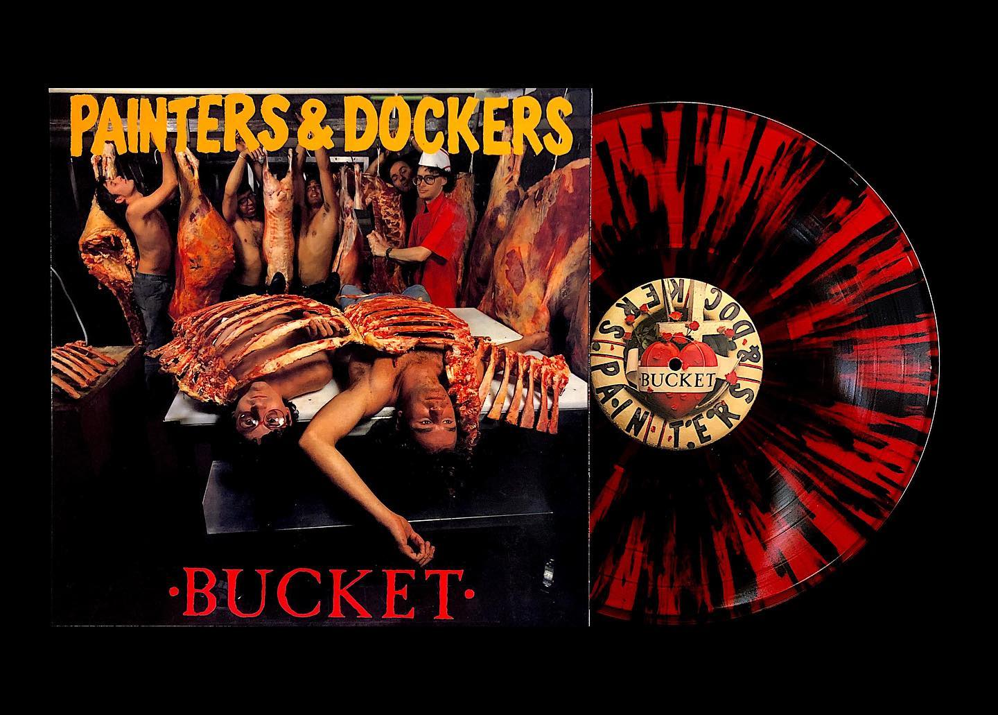 Arcade Sound - Painters & Dockers - Bucket - Black & Red Splatter Vinyl / CD front cover