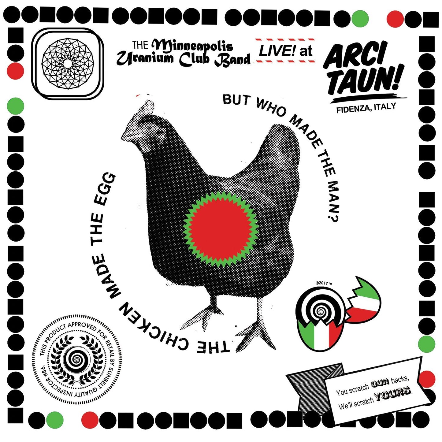 Arcade Sound - Uranium Club - Live At Arci Taun! - Col. LP / CD front cover