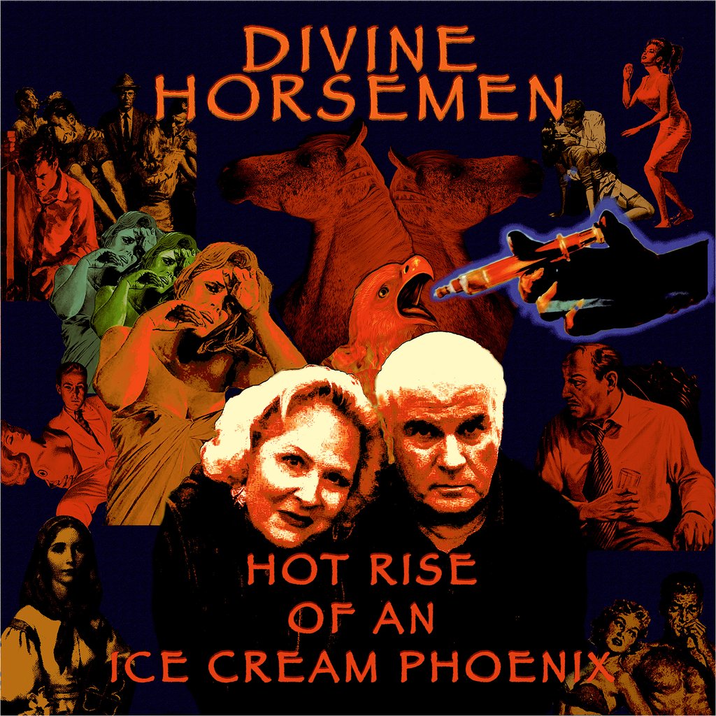 Arcade Sound - Divine Horsemen - Hot Rise Of An Ice Cream Phoenix - Clear/Red Splatter LP image